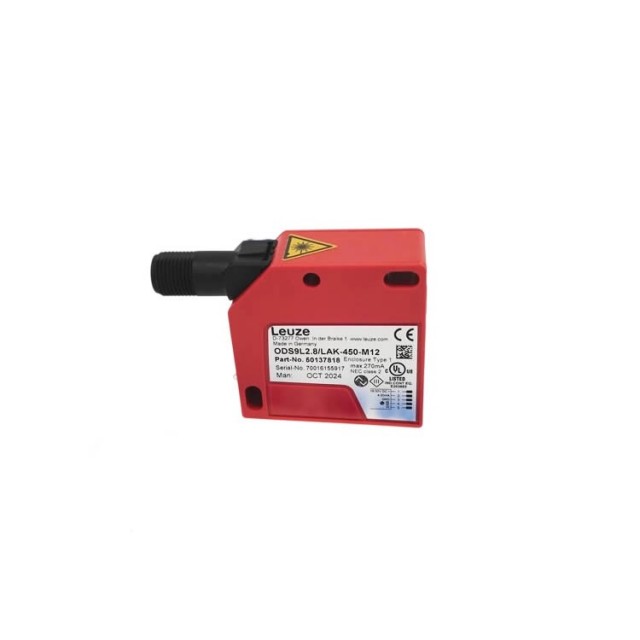 Leuze 激光測距傳感器 ODS9L2.8/LAK-450-M12